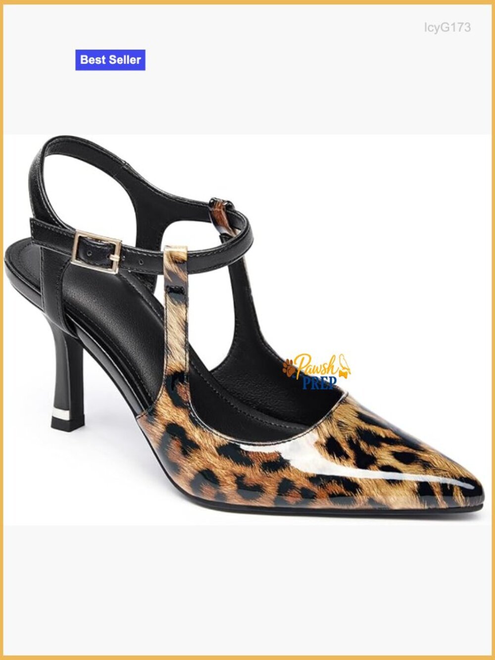 Pointed Toe Stiletto Pumps Ankle Strap High Heels Patent Leather Dress Office
